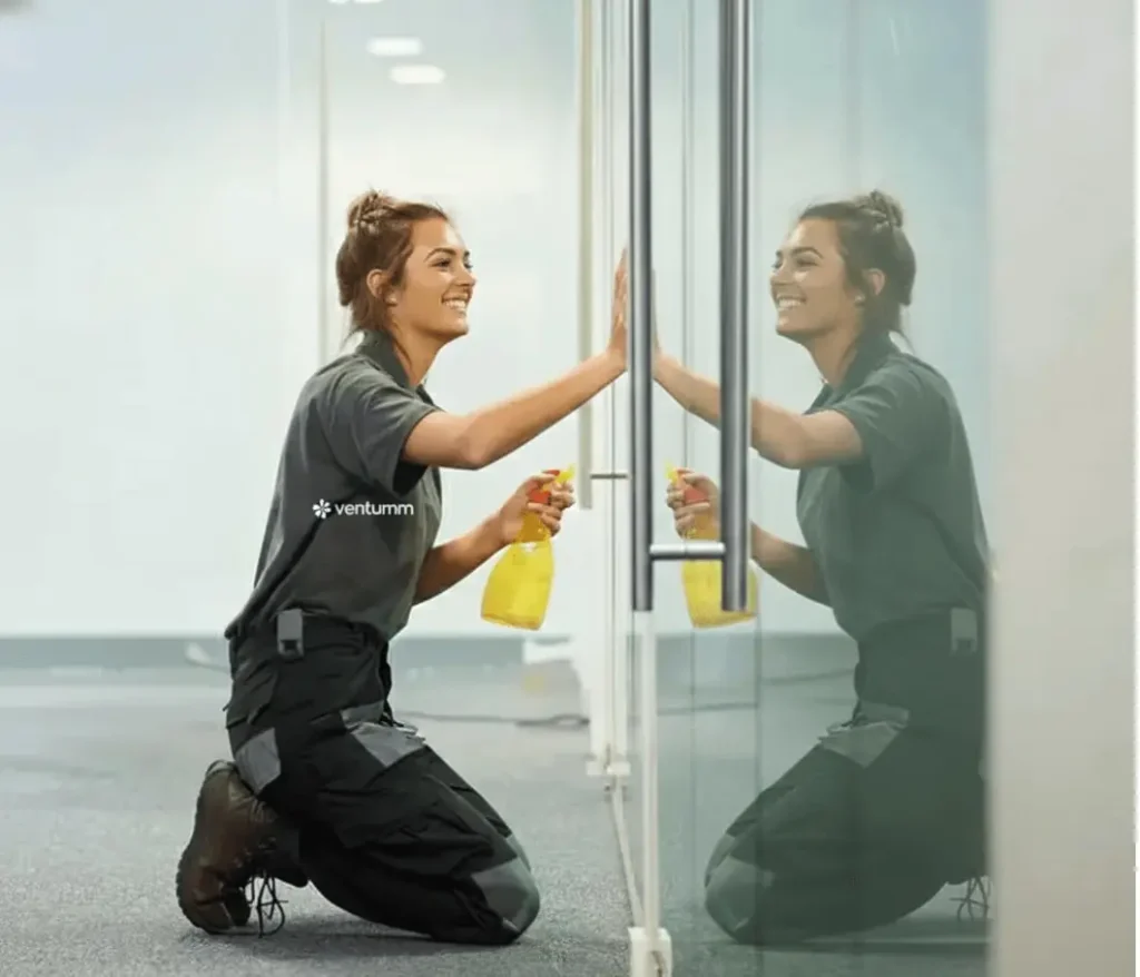 Professional house cleaners cleaning home in Brisbane